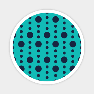 Blue Circle Seamless Pattern 021#001 Magnet